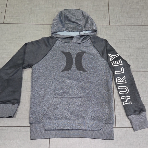 Hurley Gray & Black Hoodie Medium - Picture 1 of 4